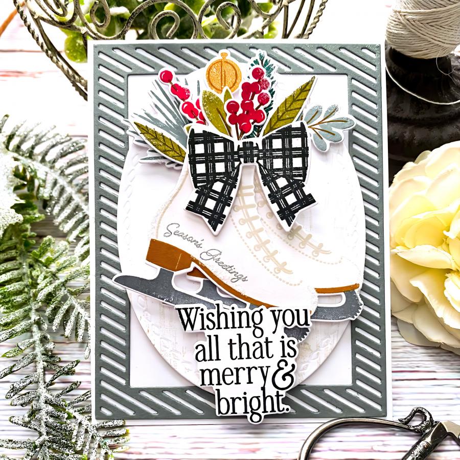 Border Bling: Candy Cane Frame 2 Die