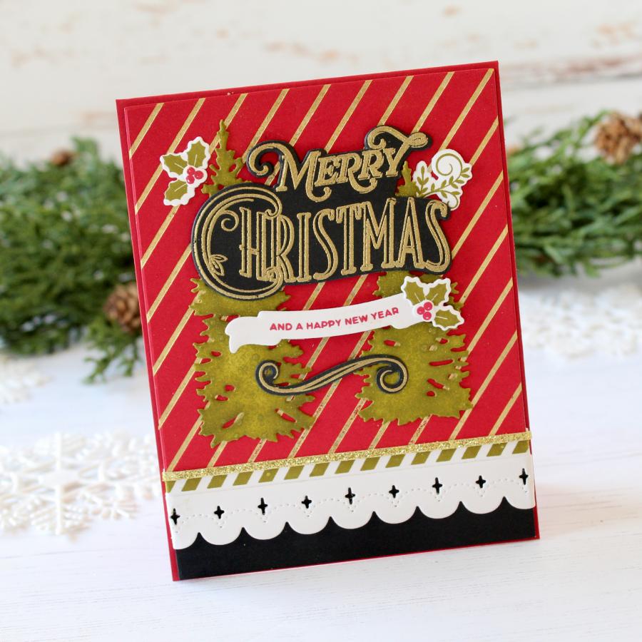 Vintage Holiday Flair Die