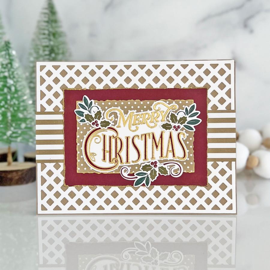 Vintage Holiday Flair Die