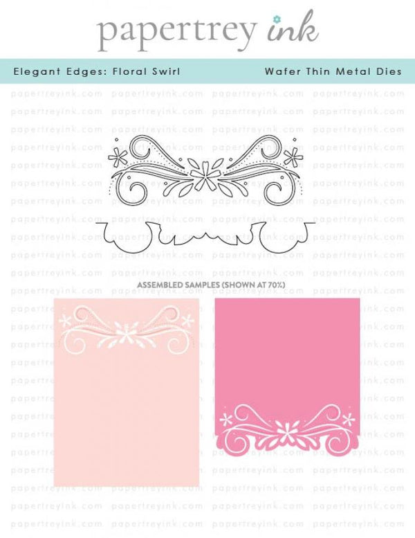 Elegant Edges: Floral Swirl Die