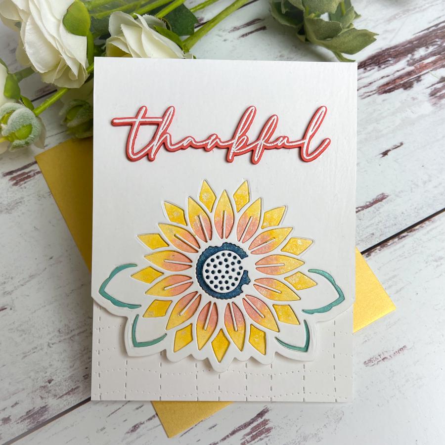 Elegant Edges: Sunflower Die