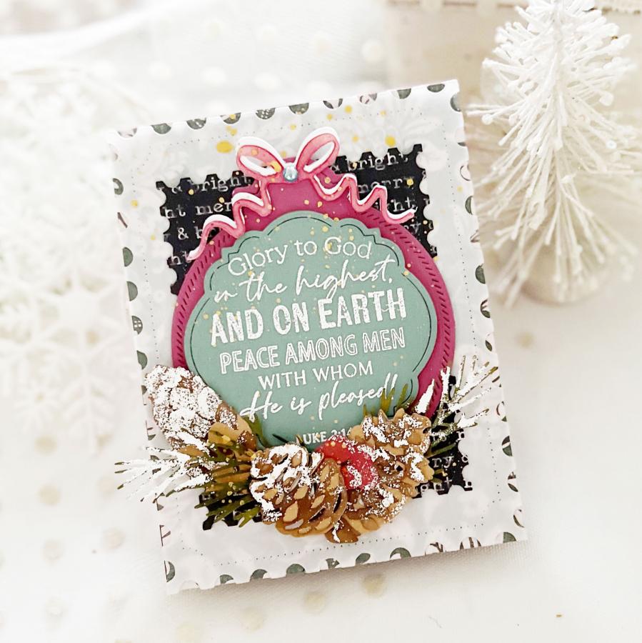 North Pole Mail: Postage Stamp Frame Post Card Die