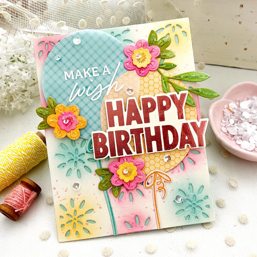 Cover Plate: Geo Flowers