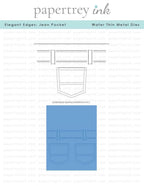 Elegant Edges: Jean Pocket Die