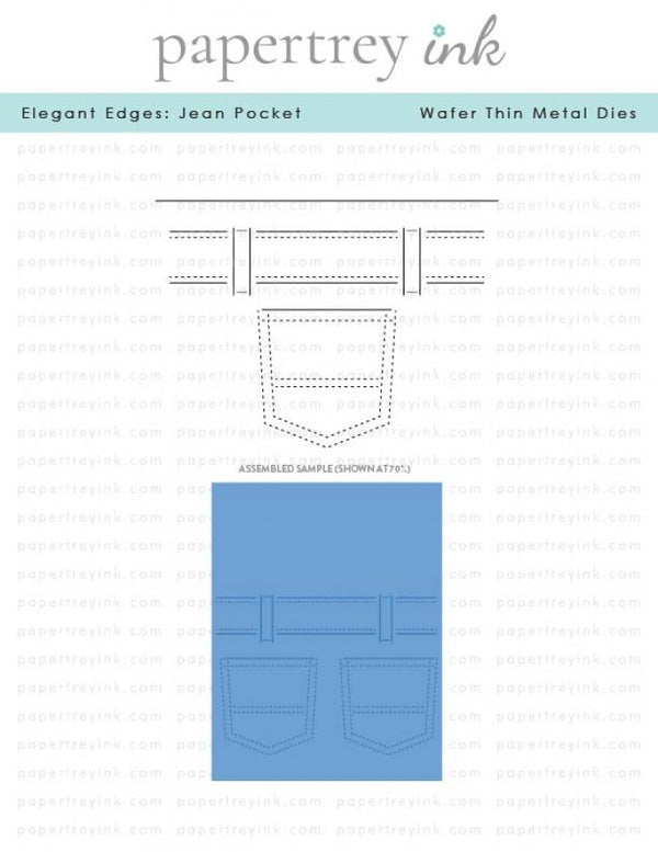 Elegant Edges: Jean Pocket Die