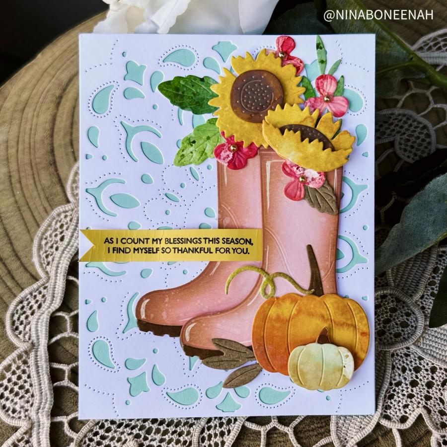Into the Blooms: Fall Boot Die