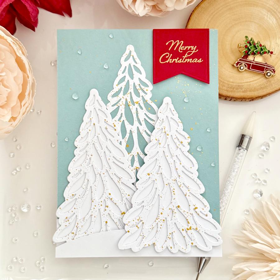 Serene Evergreens Die
