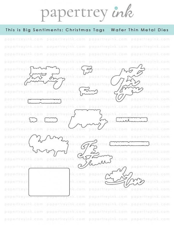 This is Big Sentiments: Christmas Tags Die
