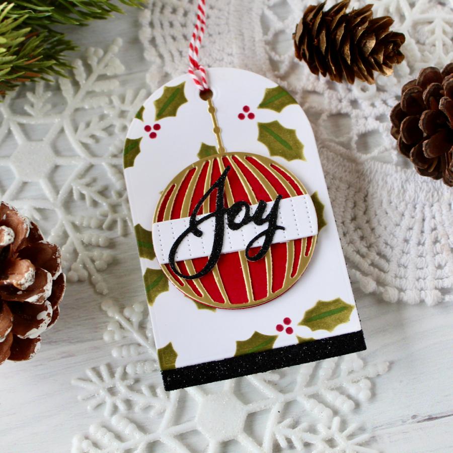 Holiday Tag: Elegant Ornament Die