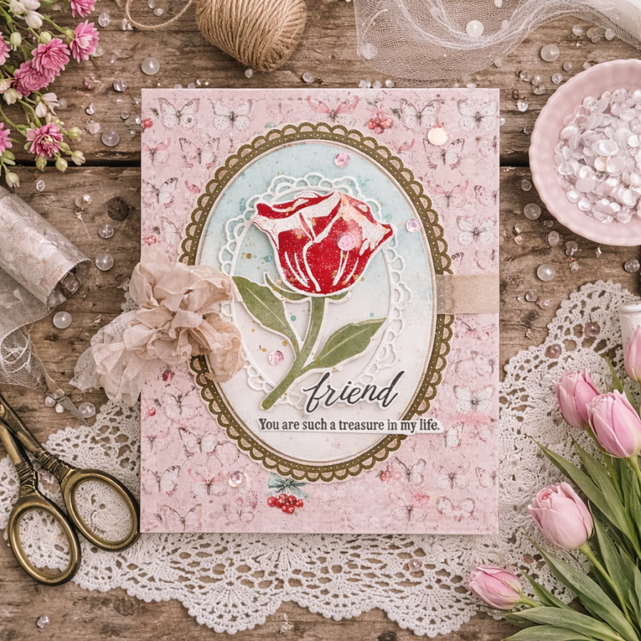 Love to Layer: Laced Oval Die