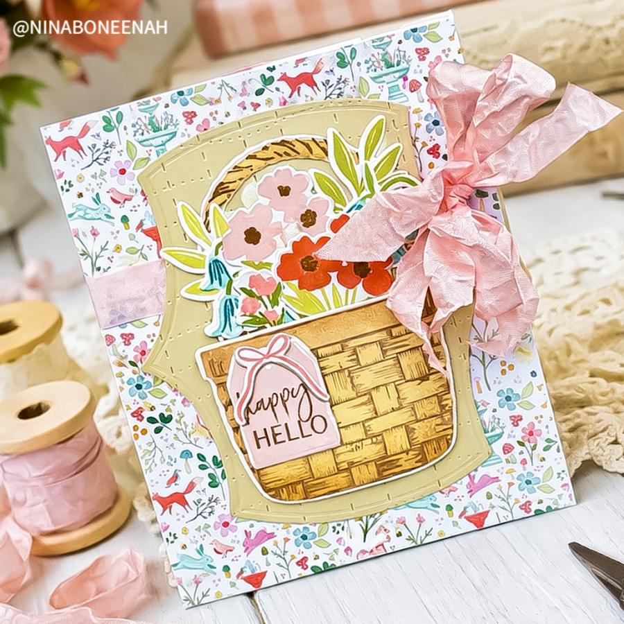 Basket of Blooms Die
