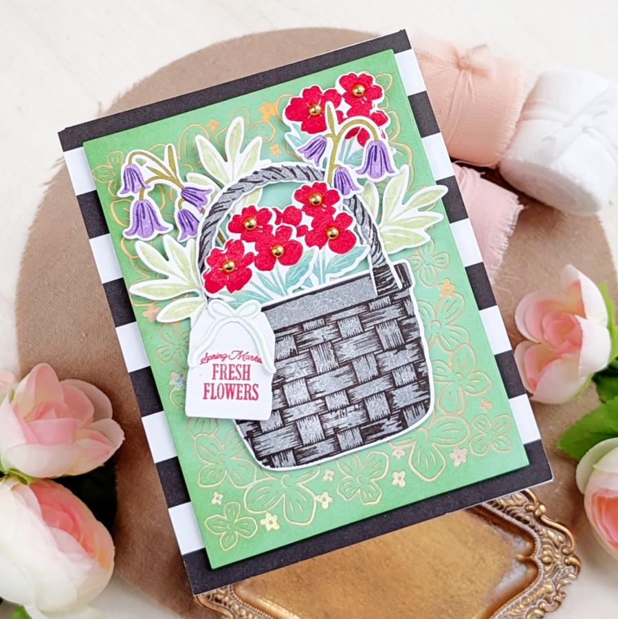 Basket of Blooms Die