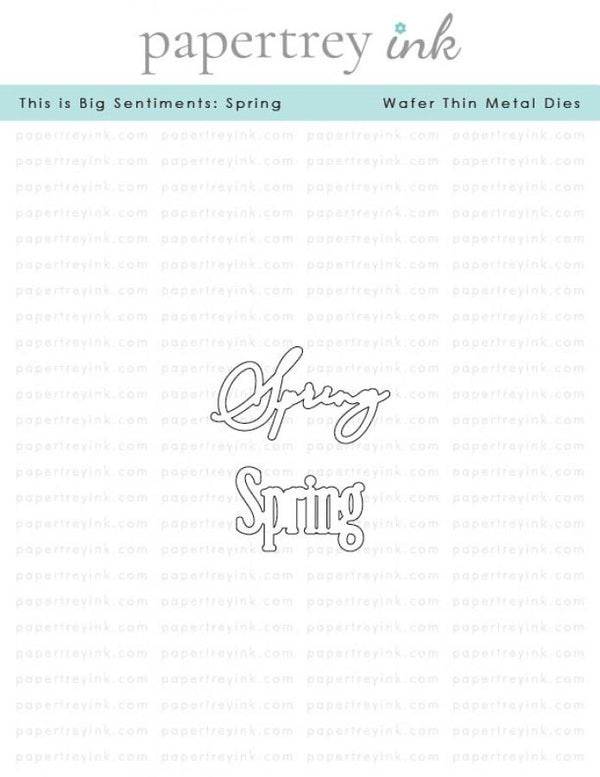 This is Big Sentiments: Spring Die