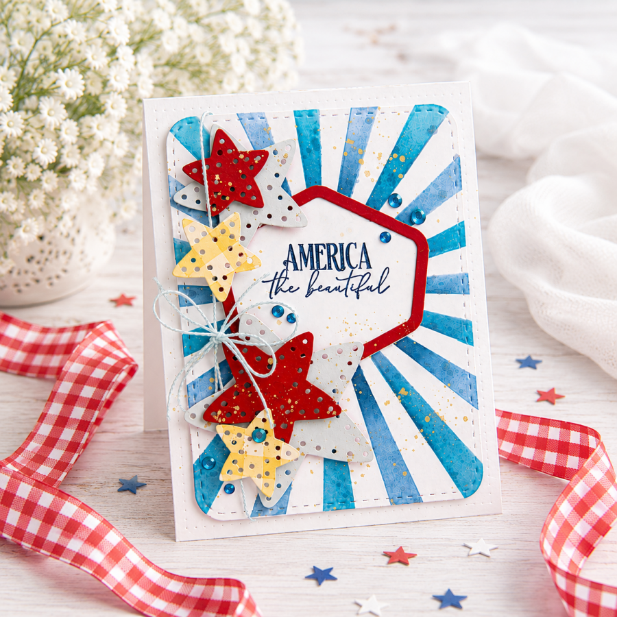 Land that I Love Sentiments Mini Stamp Set
