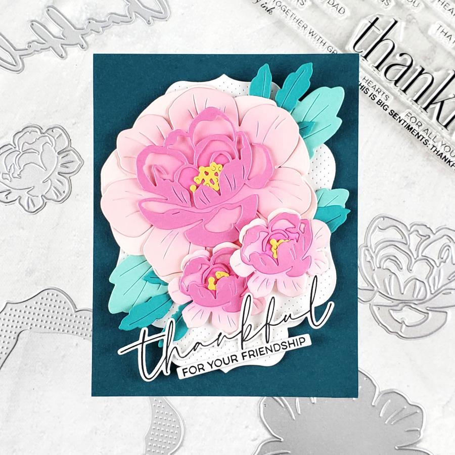 Big Blooms: Elegant Rose Die