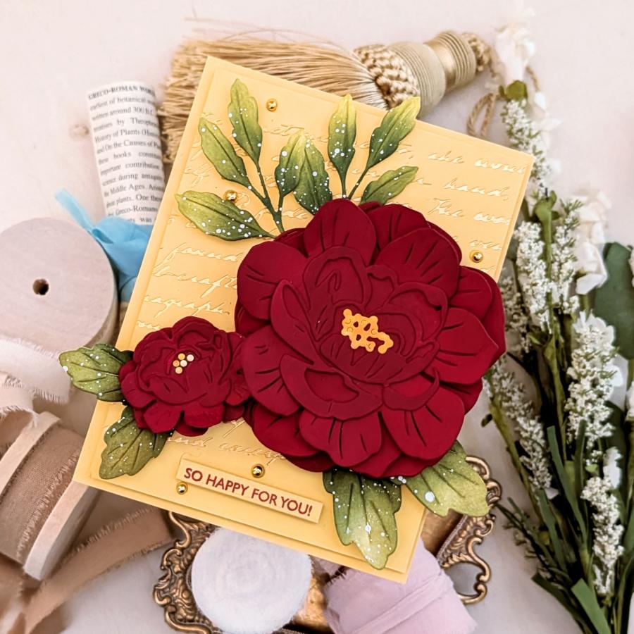 Big Blooms: Elegant Rose Die
