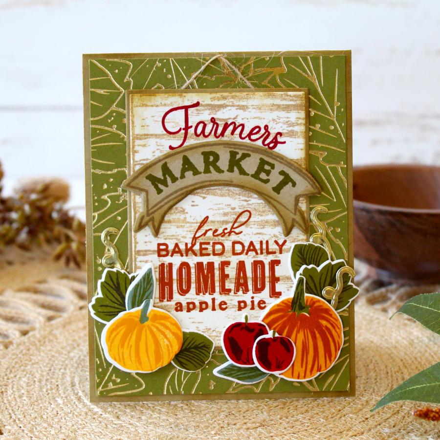 Fallen Leaves Hot Foil Plate