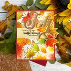 Fallen Leaves Hot Foil Plate