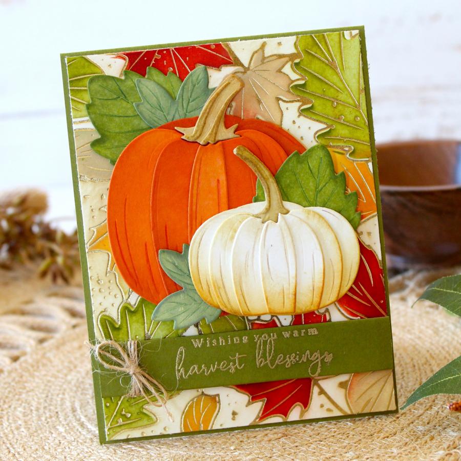 Fallen Leaves Hot Foil Plate
