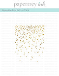 Cascading Dots Hot Foil Plate
