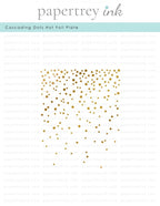 Cascading Dots Hot Foil Plate