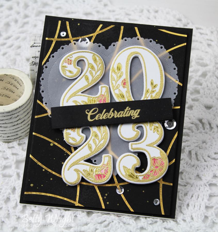 Delicate Circles Hot Foil Plate