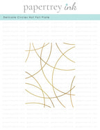 Delicate Circles Hot Foil Plate