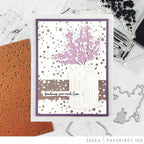 Mercury Glass Hot Foil Plate