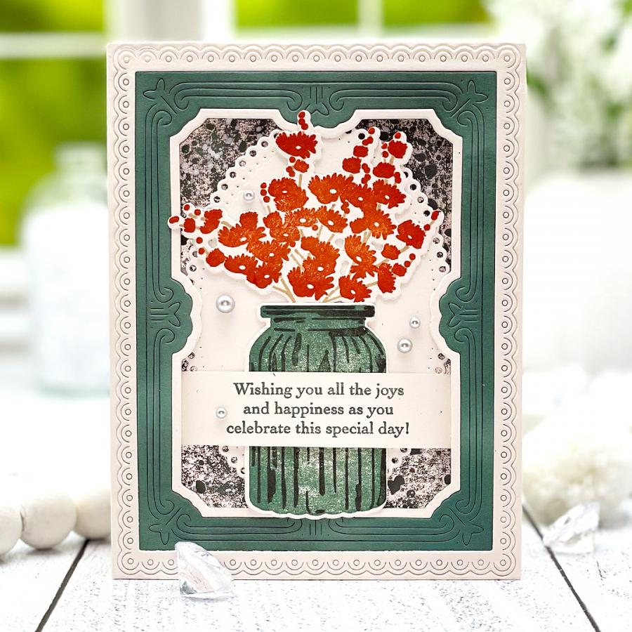 Mercury Glass Hot Foil Plate