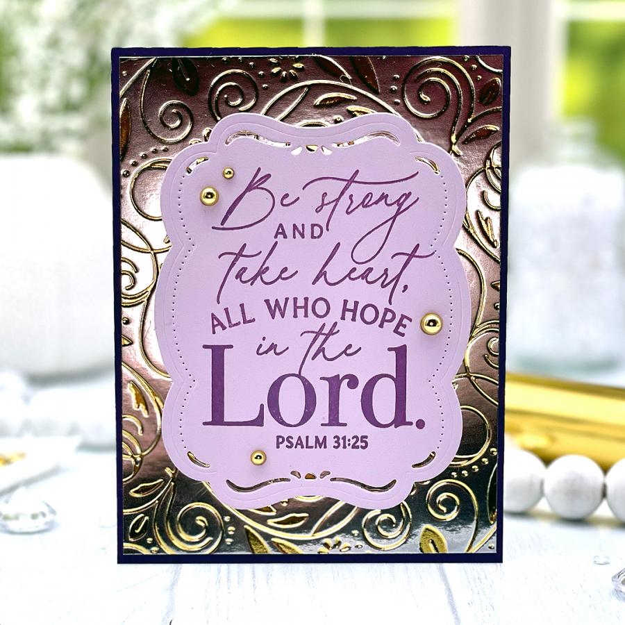Ornate Swirls Hot Foil Plate