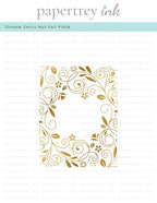 Ornate Swirls Hot Foil Plate