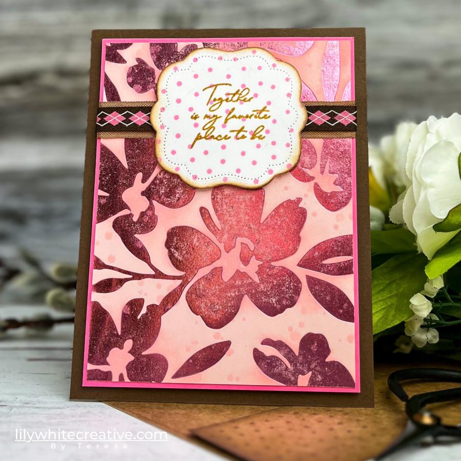 Flower Garden Hot Foil Plate