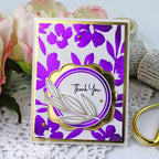 Flower Garden Hot Foil Plate