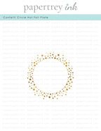 Confetti Circle Hot Foil Plate