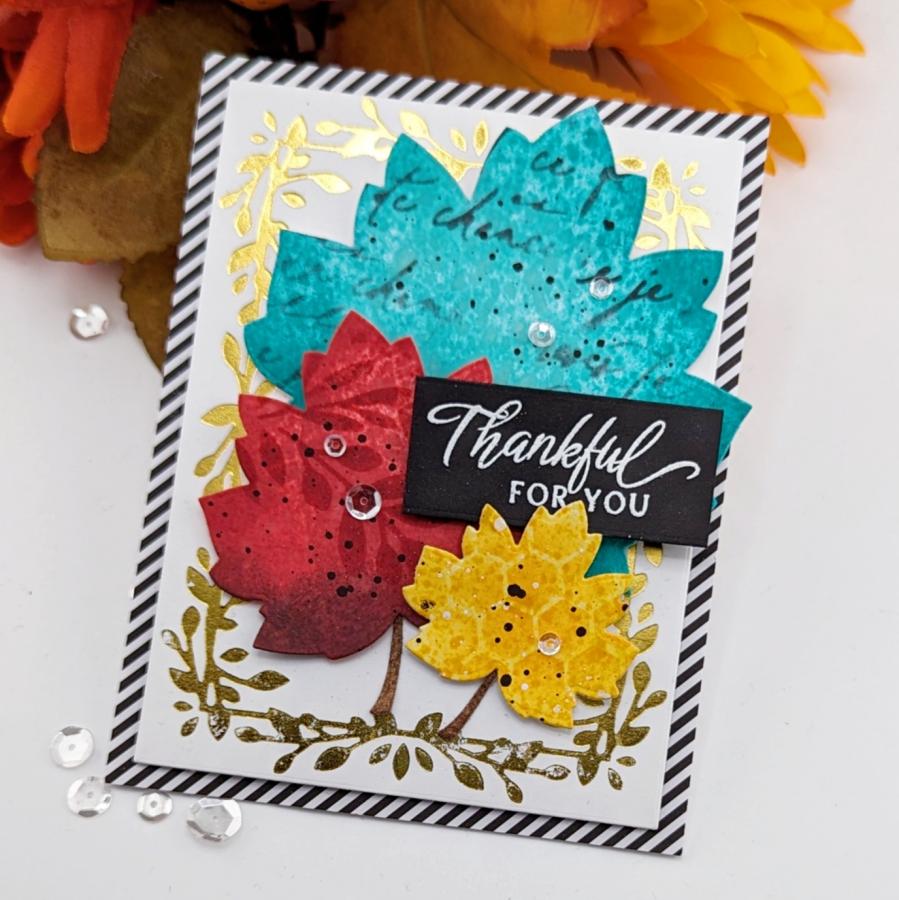Exquisite Leaf Frame Hot Foil Plate