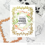 Exquisite Leaf Frame Hot Foil Plate