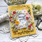 Exquisite Leaf Frame Hot Foil Plate