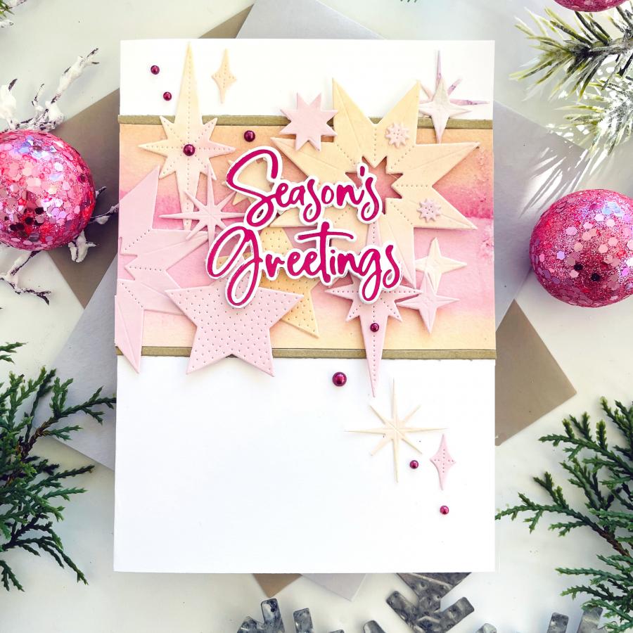 Season's Greetings Hot Foil Plate + Die