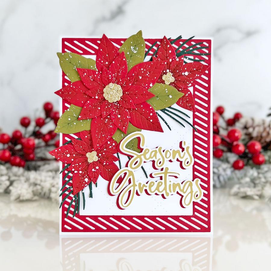 Season's Greetings Hot Foil Plate + Die