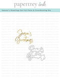 Season's Greetings Hot Foil Plate + Die