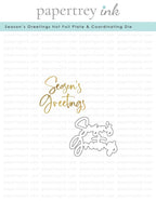 Season's Greetings Hot Foil Plate + Die