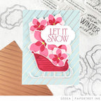 Diagonal Stripes Hot Foil Plate