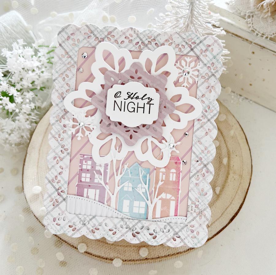Diagonal Stripes Hot Foil Plate