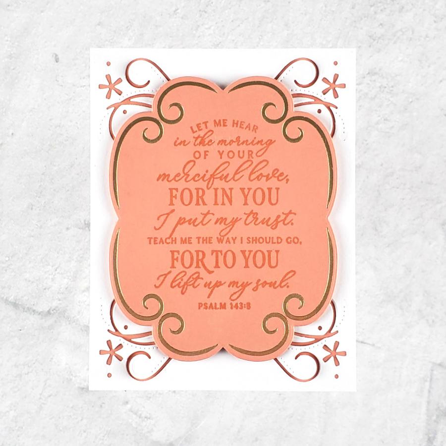 Psalm Reflections: December Hot Foil Plate