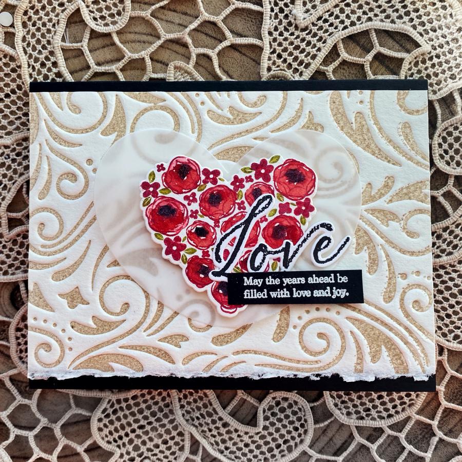 Ornamental Swirl Hot Foil Plate
