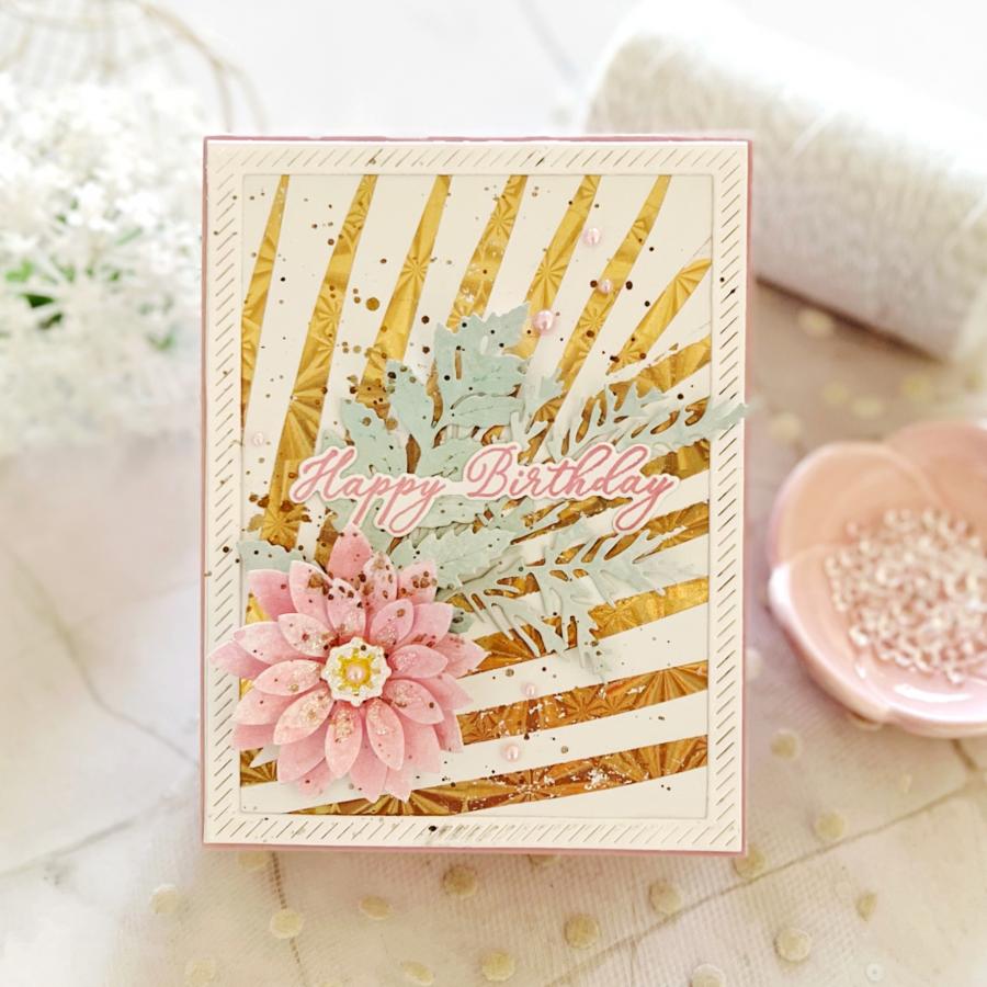 Tropical Frond Hot Foil Plate