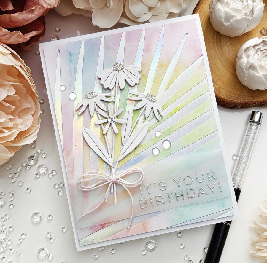 Tropical Frond Hot Foil Plate