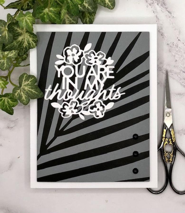 Tropical Frond Hot Foil Plate