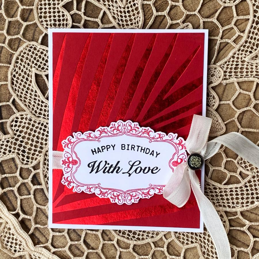 Tropical Frond Hot Foil Plate