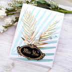 Tropical Frond Hot Foil Plate